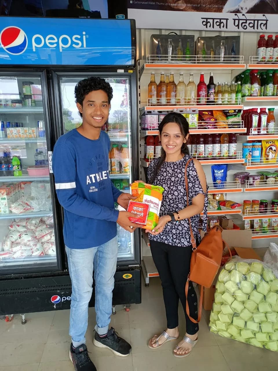 Celebrity visiting Kaka Pedhewale