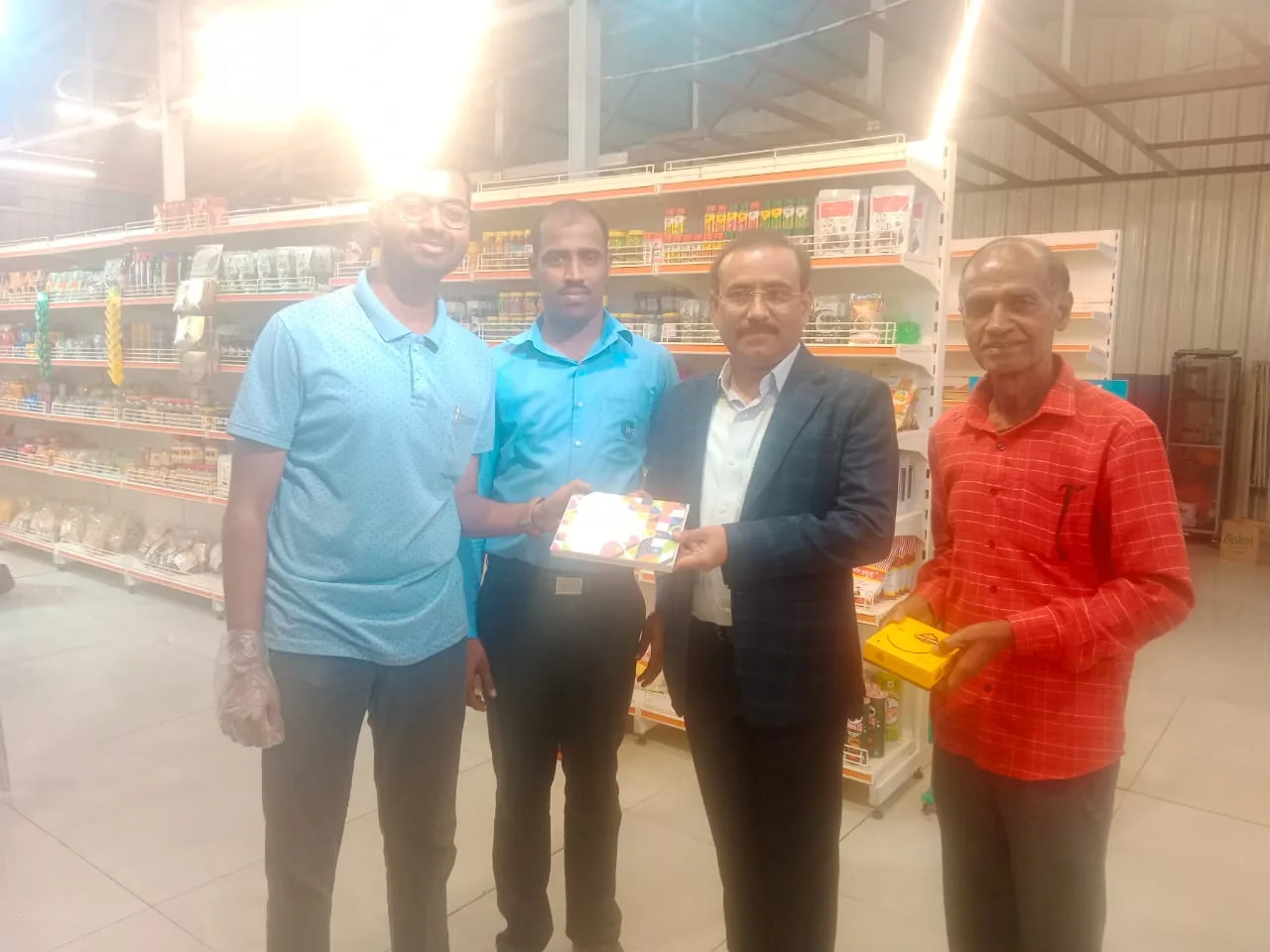 Celebrity visiting Kaka Pedhewale