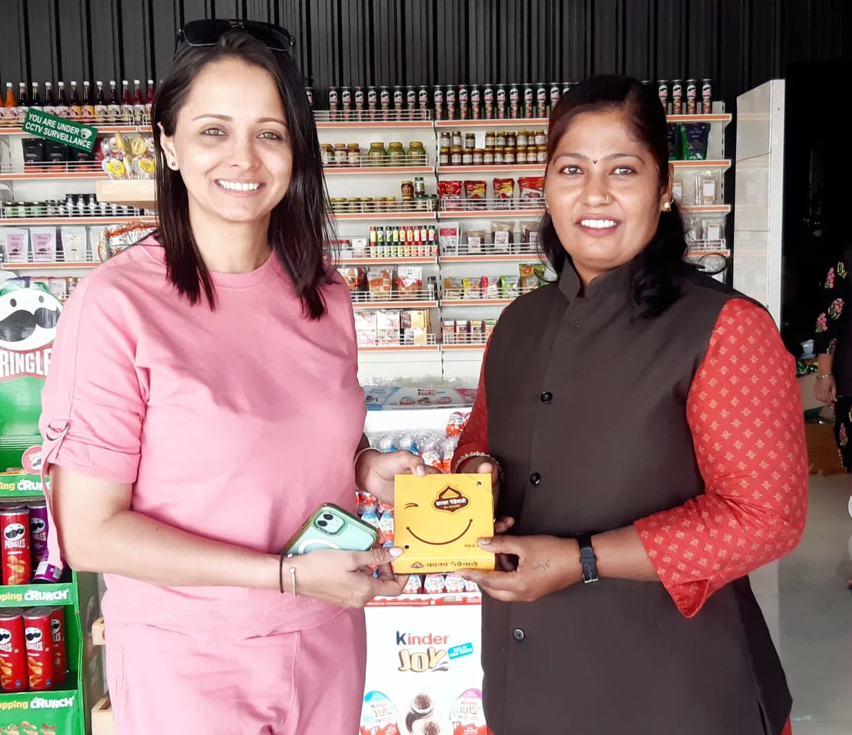 Celebrity visiting Kaka Pedhewale